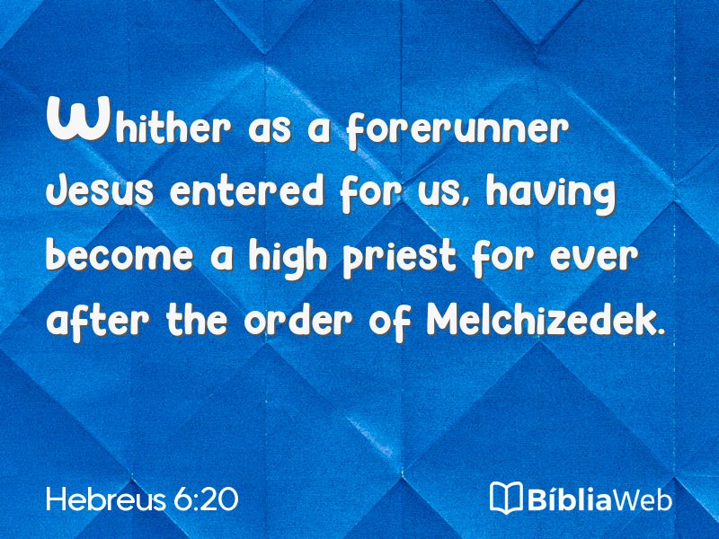 Hebreus 6:20 em imagem para compartilhar