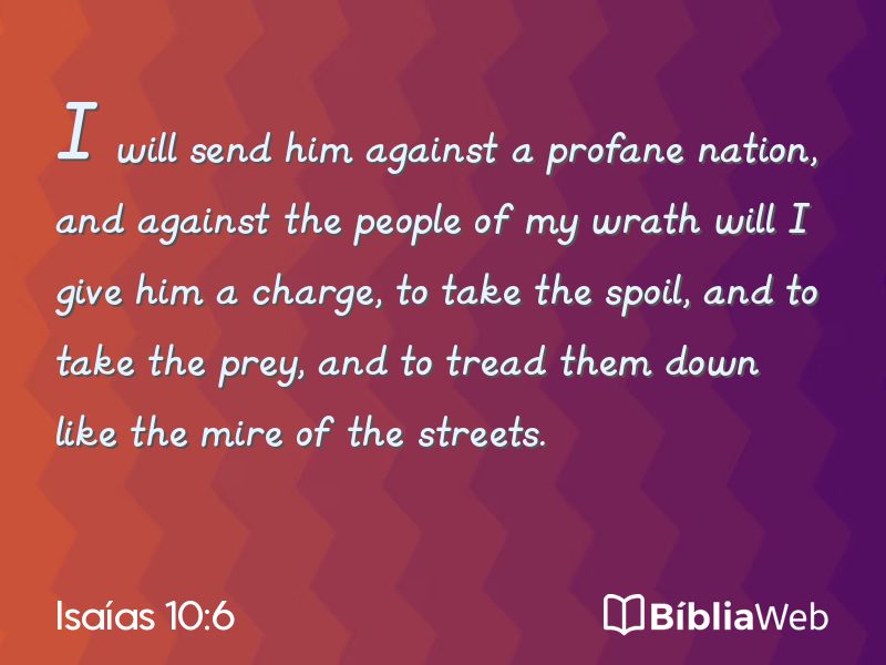 Isaías 10:6 em imagem para compartilhar