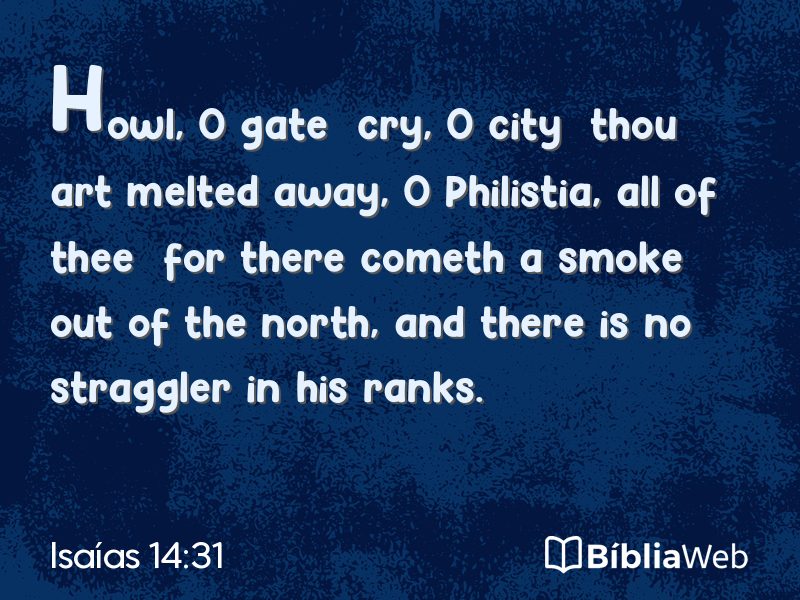 Isaías 14:31 em imagem para compartilhar