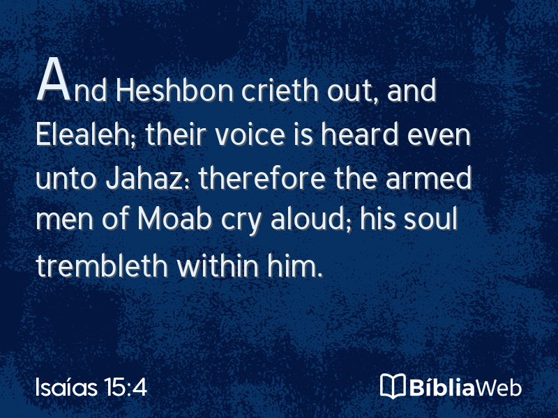 Isaías 15:4 em imagem para compartilhar