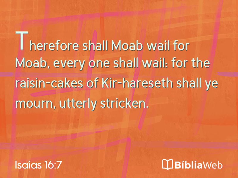 Isaías 16:7 em imagem para compartilhar