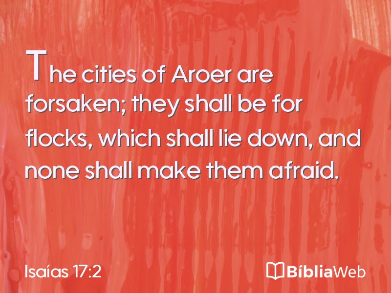 Isaías 17:2 em imagem para compartilhar