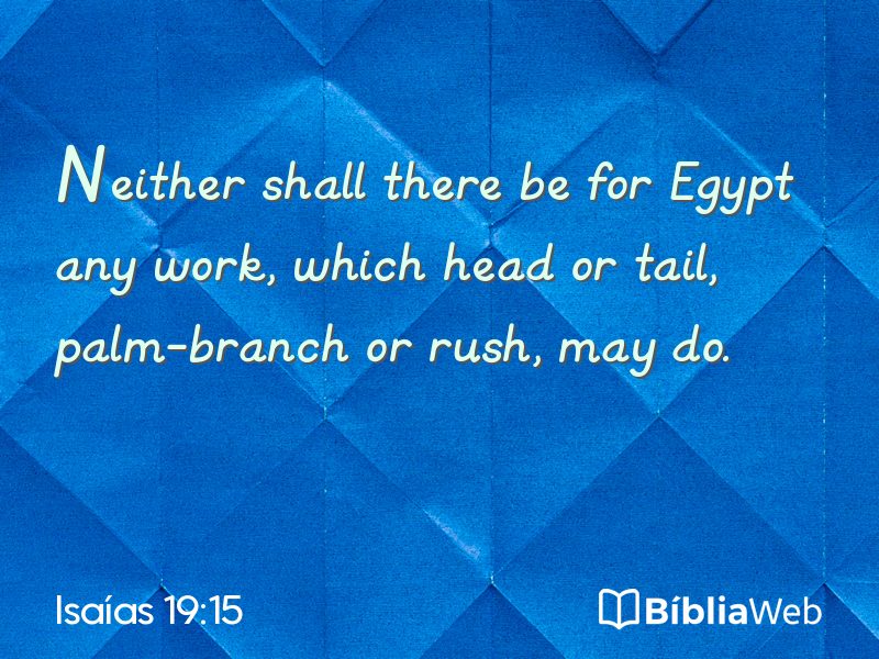 Isaías 19:15 em imagem para compartilhar