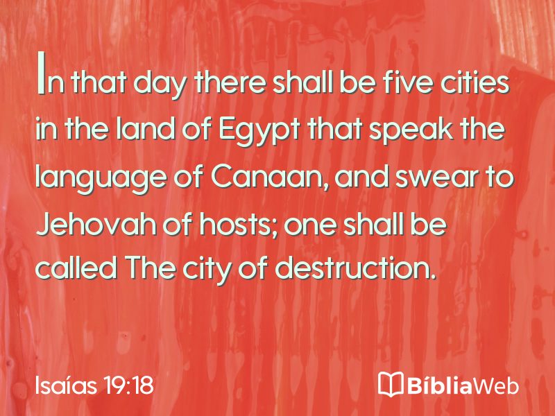 Isaías 19:18 em imagem para compartilhar