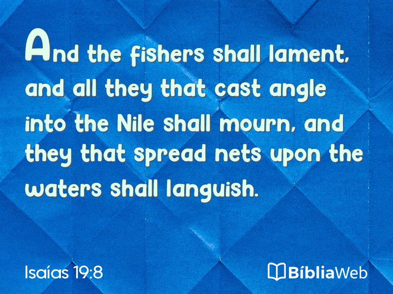 Isaías 19:8 em imagem para compartilhar