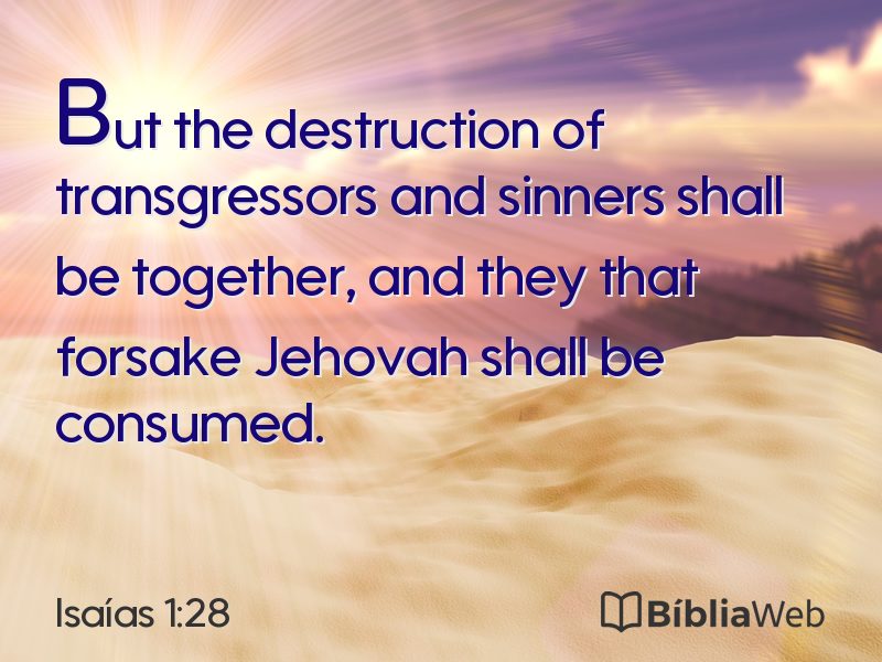 Isaías 1:28 em imagem para compartilhar