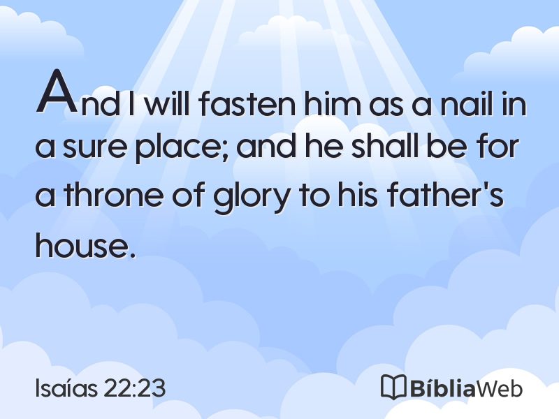 Isaías 22:23 em imagem para compartilhar