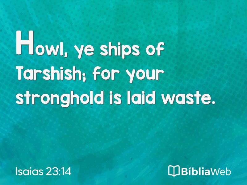 Isaías 23:14 em imagem para compartilhar