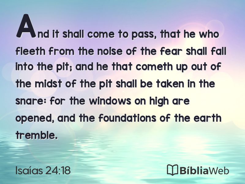 Isaías 24:18 em imagem para compartilhar