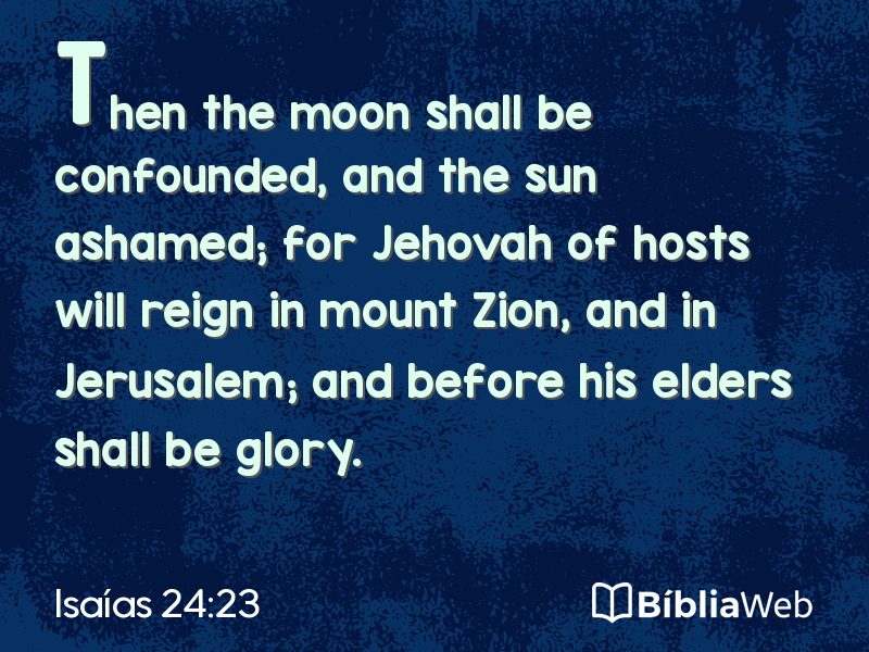 Isaías 24:23 em imagem para compartilhar