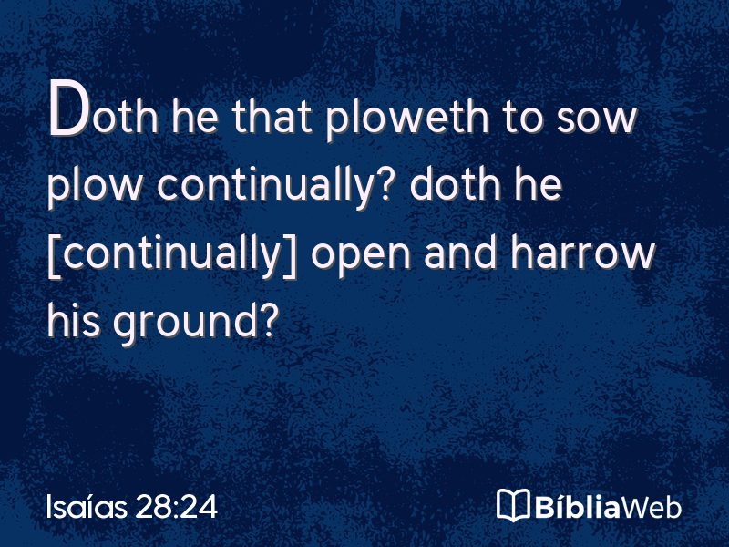 Isaías 28:24 em imagem para compartilhar