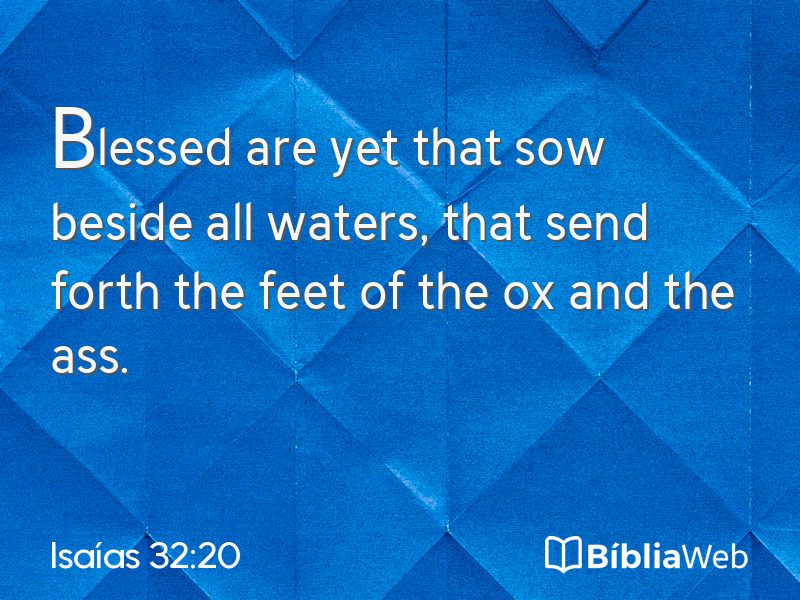 Isaías 32:20 em imagem para compartilhar