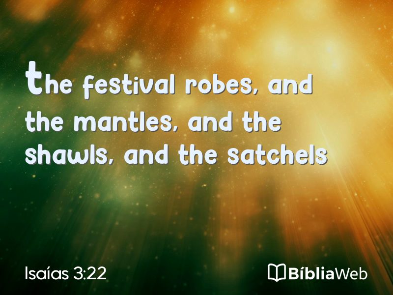 Isaías 3:22 em imagem para compartilhar