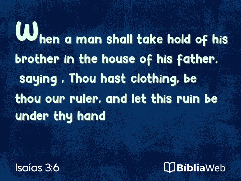 Isaías 3:6 em imagem para compartilhar