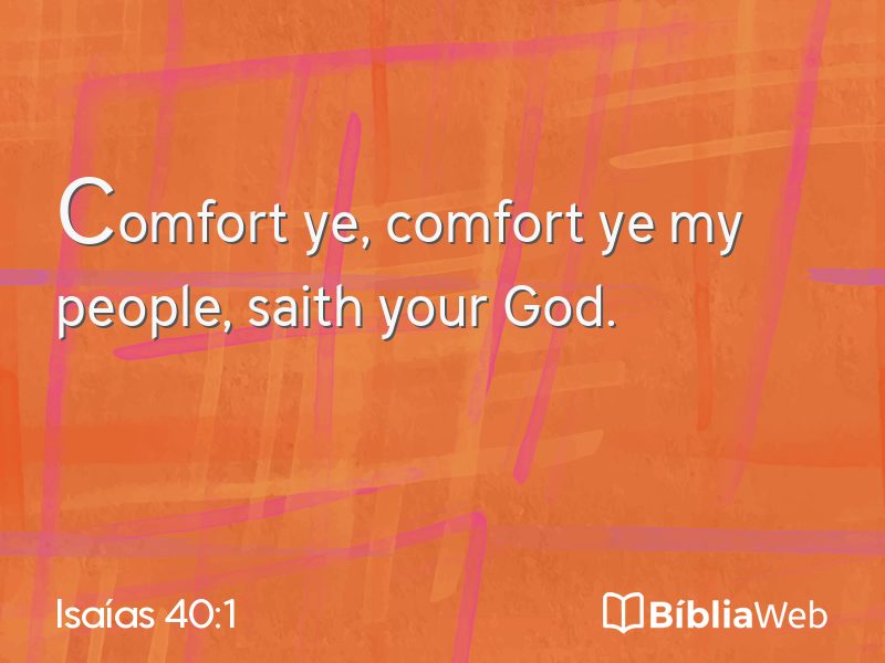 Isaías 40:1 em imagem para compartilhar