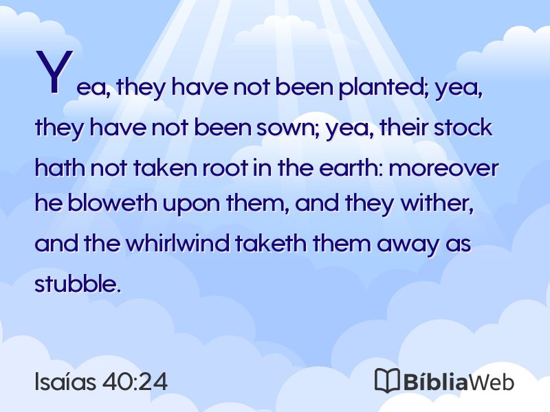 Isaías 40:24 em imagem para compartilhar