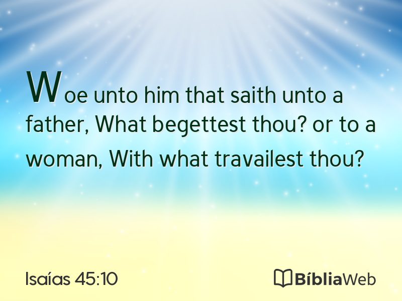 Isaías 45:10 em imagem para compartilhar