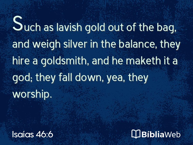 Isaías 46:6 em imagem para compartilhar