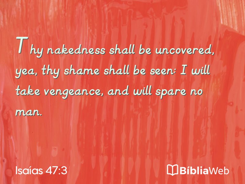 Isaías 47:3 em imagem para compartilhar