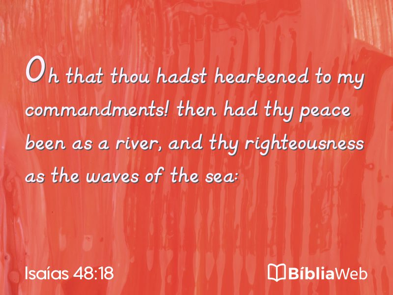 Isaías 48:18 em imagem para compartilhar