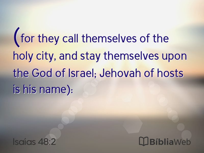 Isaías 48:2 em imagem para compartilhar