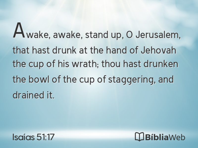 Isaías 51:17 em imagem para compartilhar