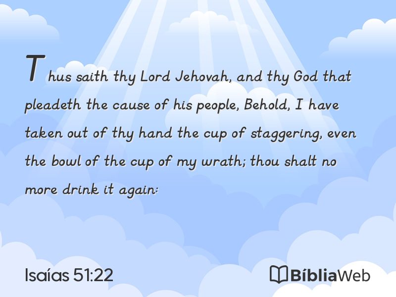 Isaías 51:22 em imagem para compartilhar