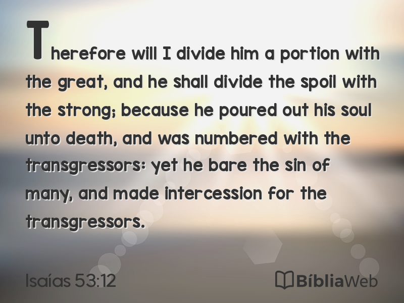 Isaías 53:12 em imagem para compartilhar