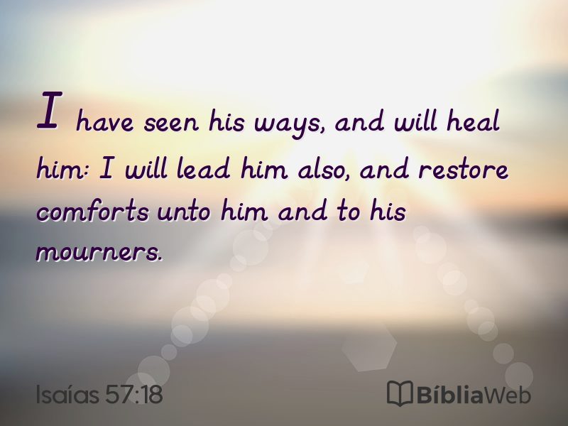 Isaías 57:18 em imagem para compartilhar
