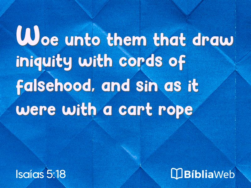 Isaías 5:18 em imagem para compartilhar