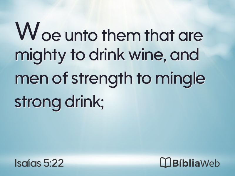 Isaías 5:22 em imagem para compartilhar