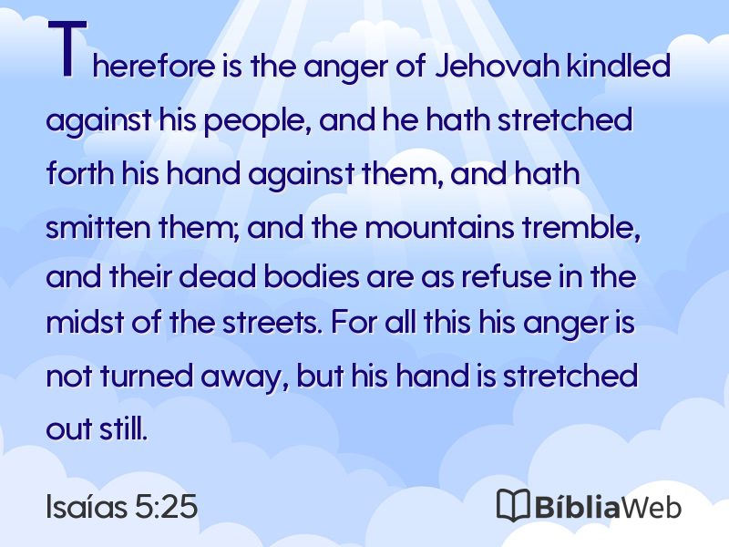 Isaías 5:25 em imagem para compartilhar