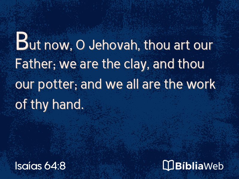 Isaías 64:8 em imagem para compartilhar