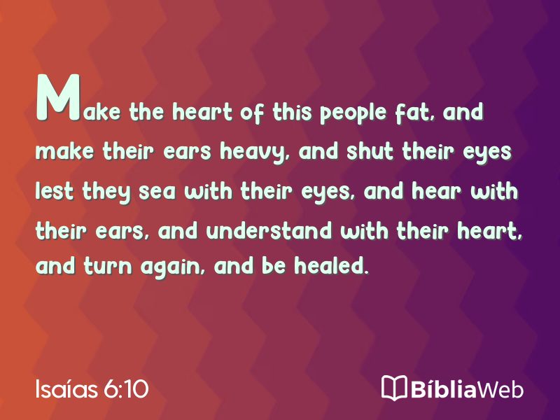 Isaías 6:10 em imagem para compartilhar