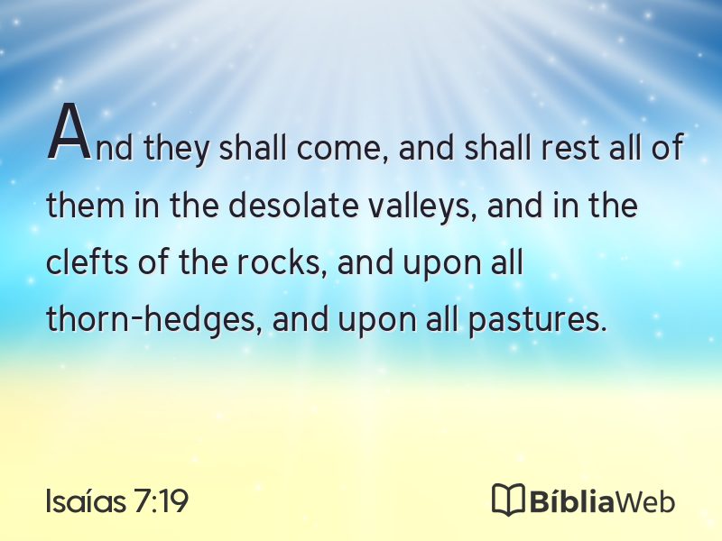 Isaías 7:19 em imagem para compartilhar
