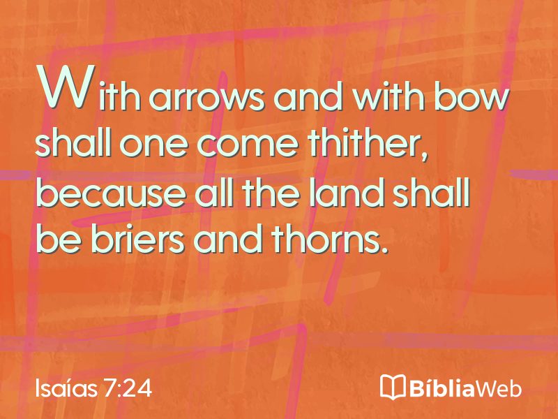 Isaías 7:24 em imagem para compartilhar