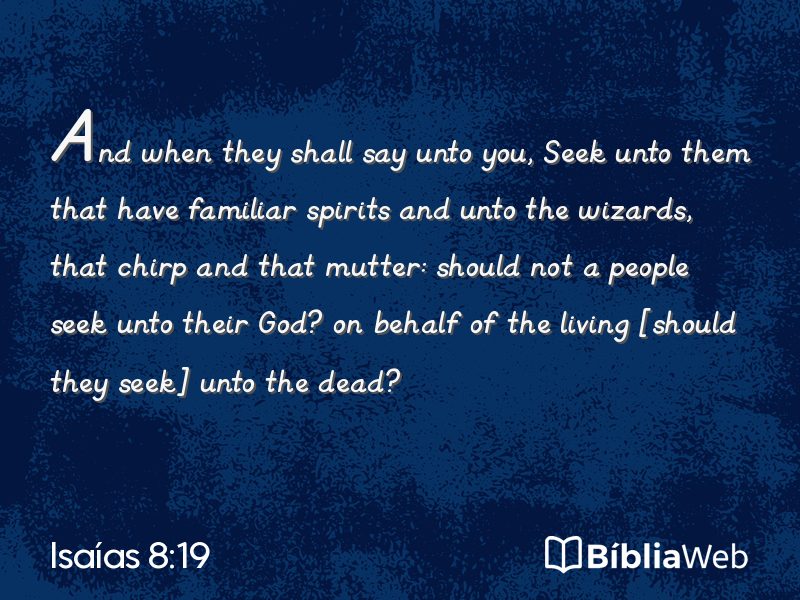 Isaías 8:19 em imagem para compartilhar