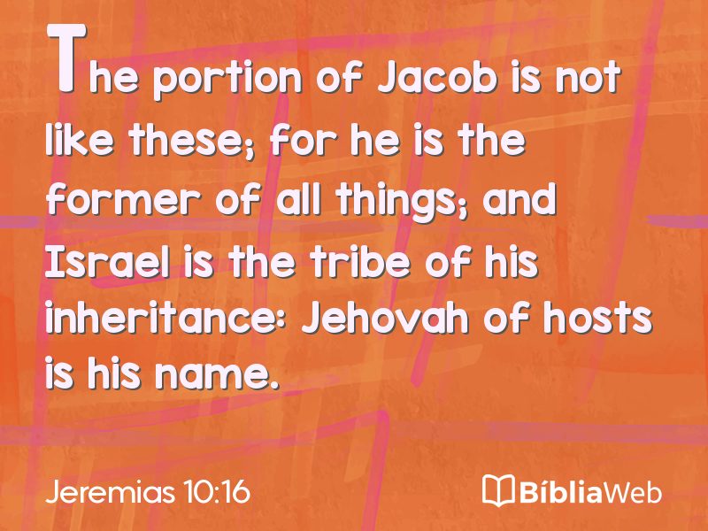 Jeremias 10:16 em imagem para compartilhar