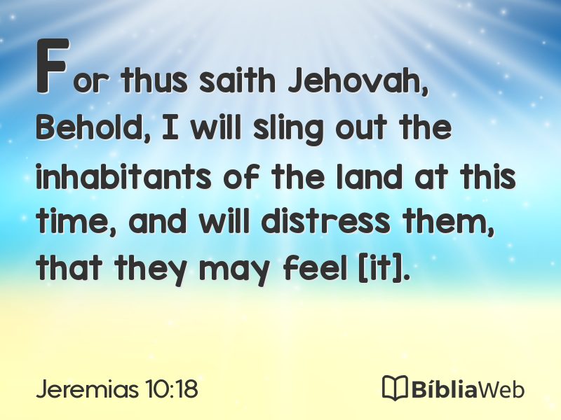 Jeremias 10:18 em imagem para compartilhar