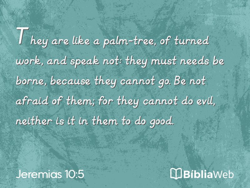 Jeremias 10:5 em imagem para compartilhar