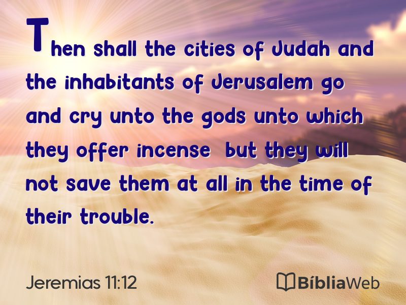 Jeremias 11:12 em imagem para compartilhar