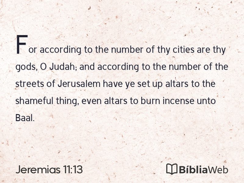 Jeremias 11:13 em imagem para compartilhar