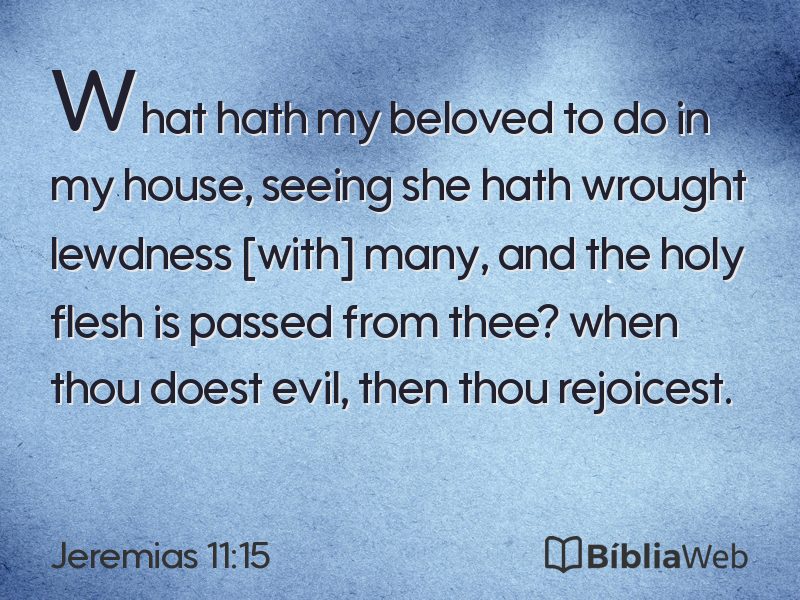Jeremias 11:15 em imagem para compartilhar