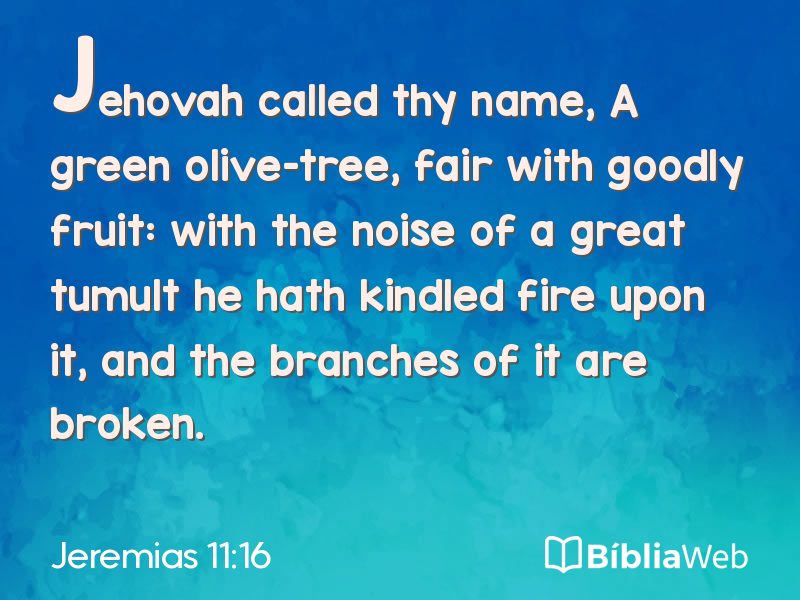 Jeremias 11:16 em imagem para compartilhar