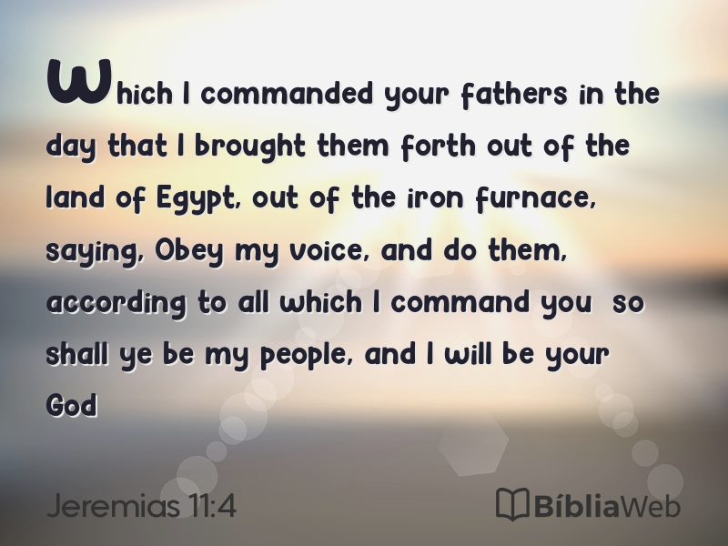 Jeremias 11:4 em imagem para compartilhar