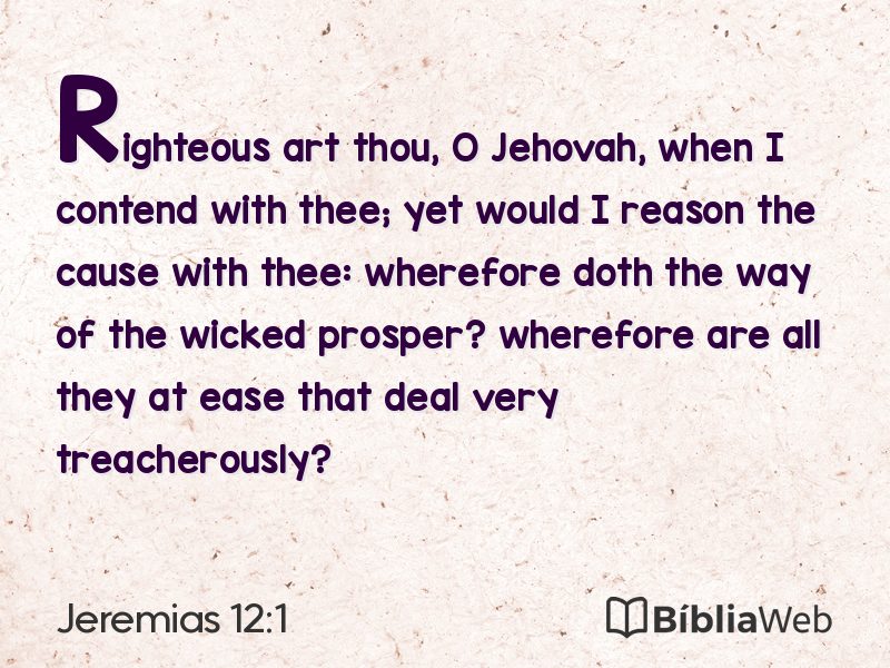 Jeremias 12:1 em imagem para compartilhar