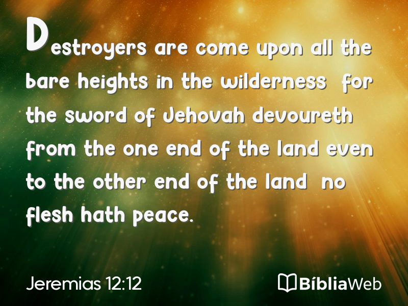 Jeremias 12:12 em imagem para compartilhar