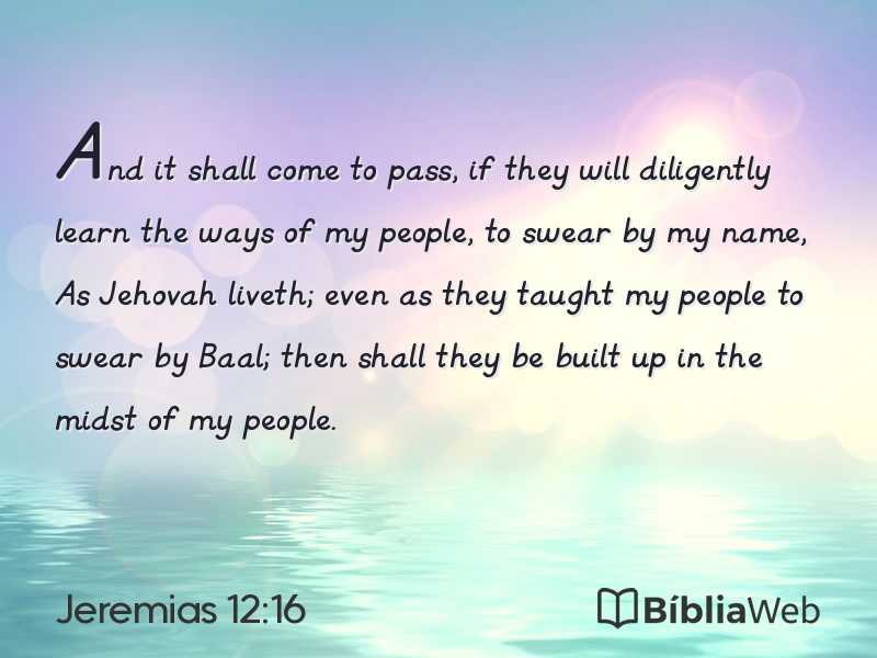 Jeremias 12:16 em imagem para compartilhar