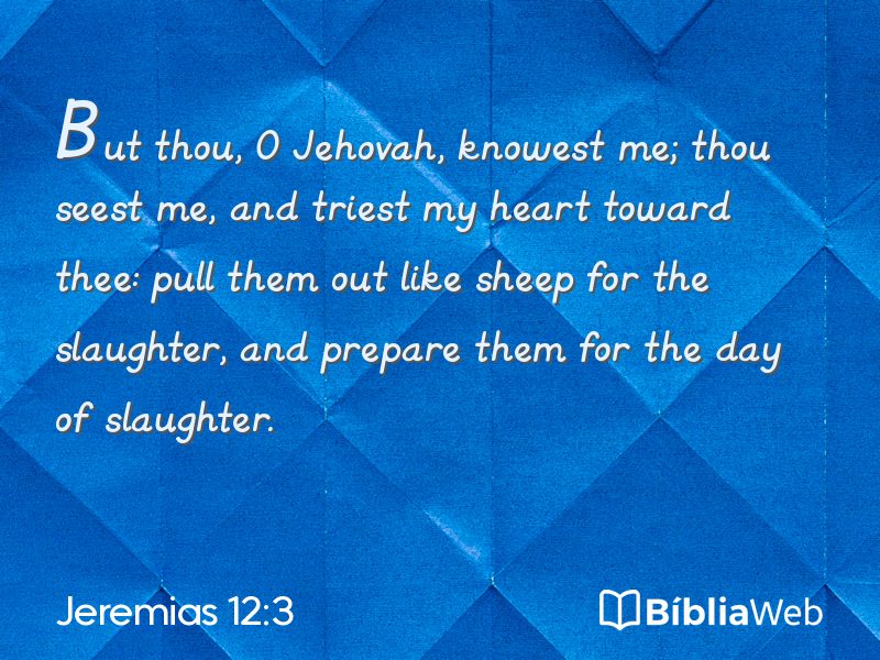 Jeremias 12:3 em imagem para compartilhar