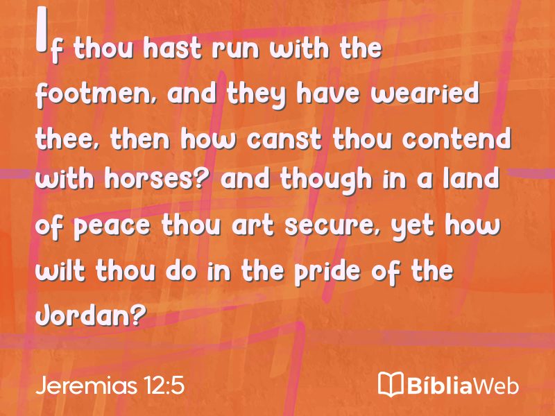 Jeremias 12:5 em imagem para compartilhar